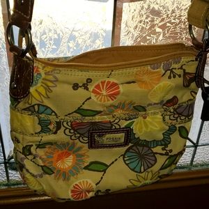 fossil floral purse